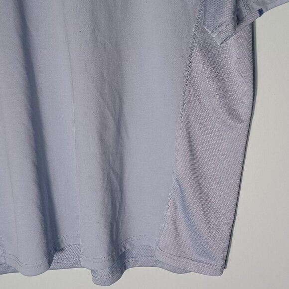 Huk Fishing T-Shirt Mens Large Performance Blue Crew Outdoor Short Sleeve - Picture 4 of 10